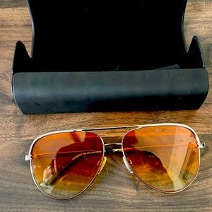 MVMT Mens Sunglasses - Orange Aviators